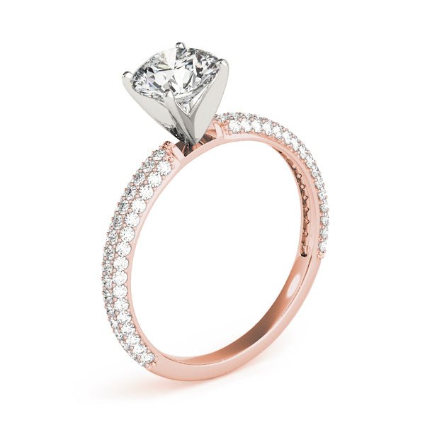 Triple Sided Pave Engagement Ring - Balacia