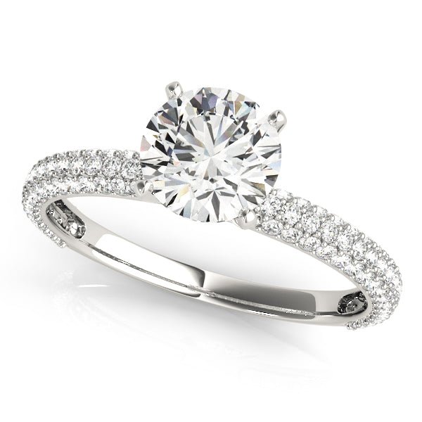 Triple Sided Pave Engagement Ring - Balacia