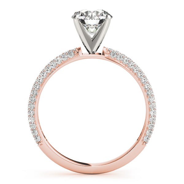 Triple Sided Pave Engagement Ring - Balacia