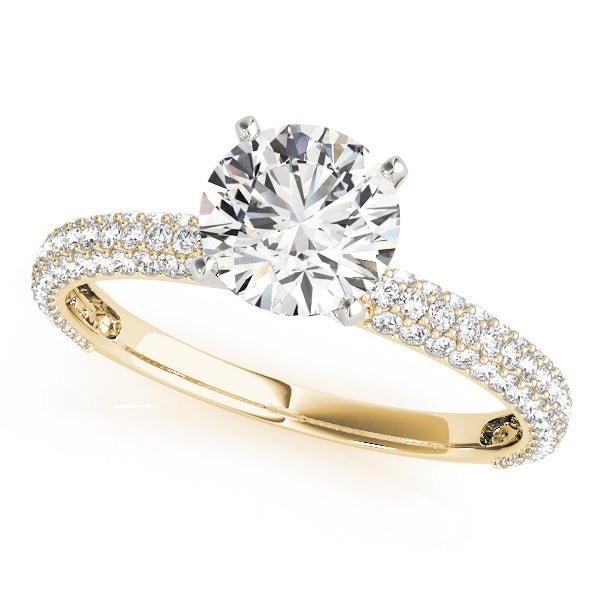 Triple Sided Pave Engagement Ring - Balacia