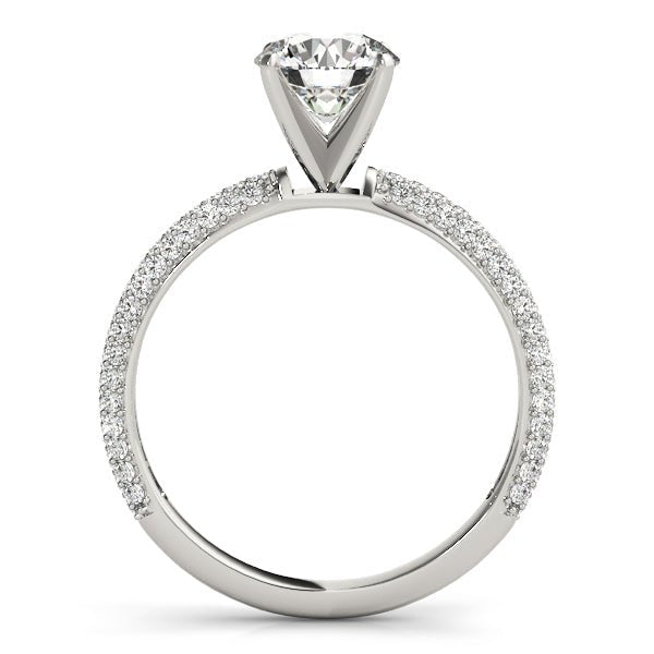 Triple Sided Pave Engagement Ring - Balacia