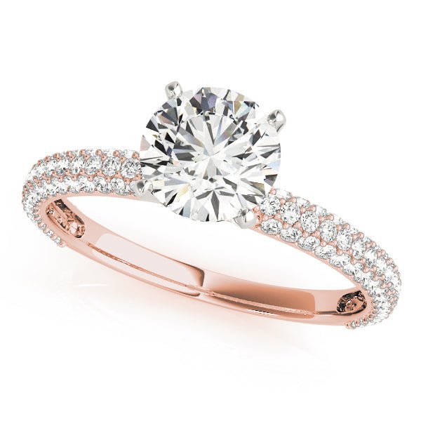 Triple Sided Pave Engagement Ring - Balacia