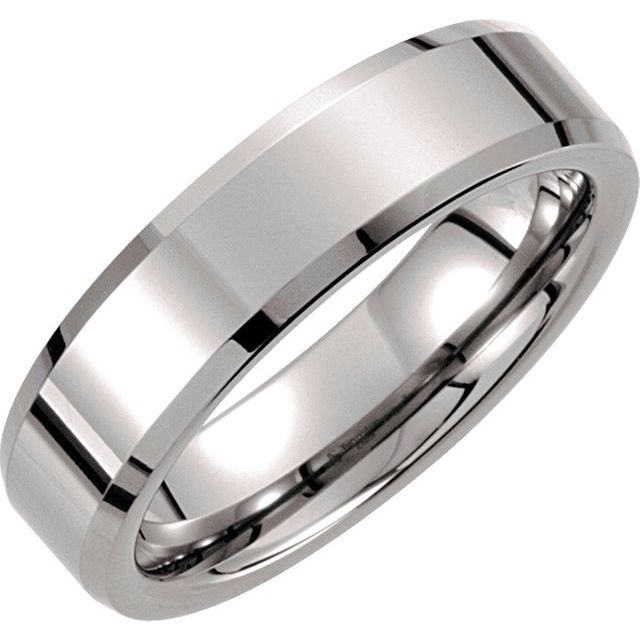 Tungsten 6 mm Beveled - Edge Band - Balacia