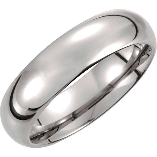 Tungsten 6 mm Half Round Band - Balacia