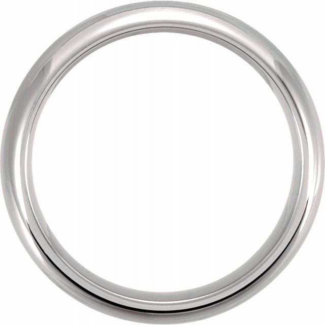 Tungsten 6 mm Half Round Band - Balacia