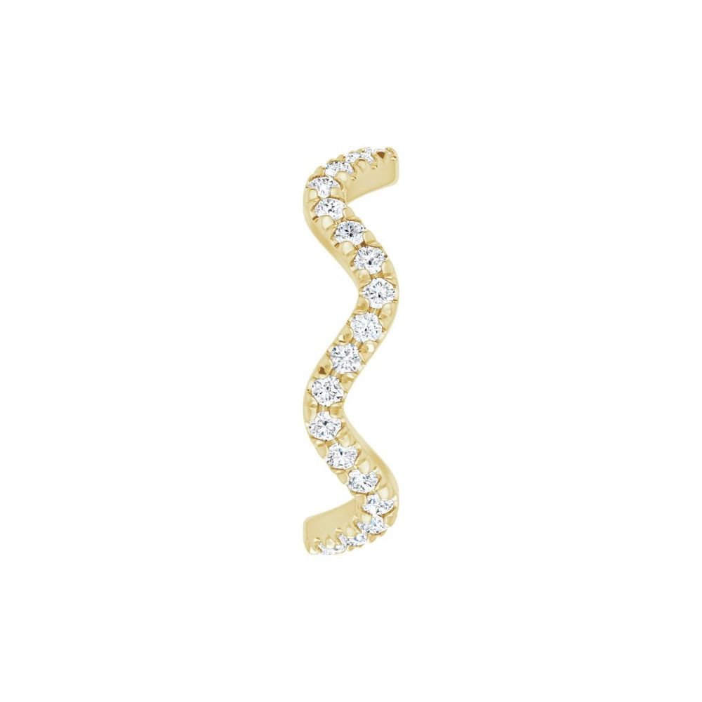 Wave of Diamonds Wedding Band - Balacia