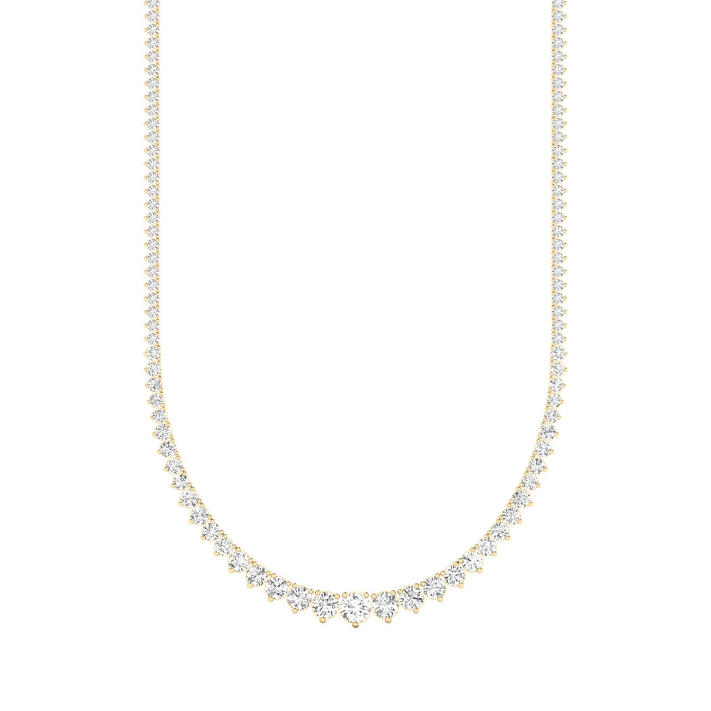 Graduated Diamond Tennis Necklace