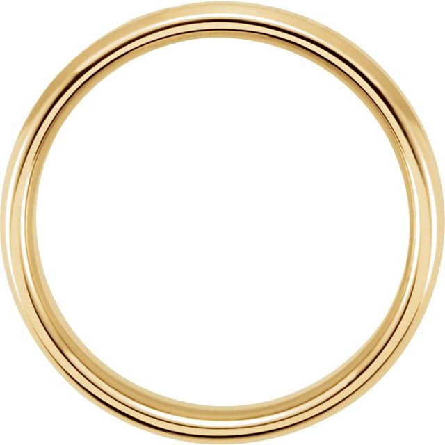 14K Yellow/White 4 mm Beveled-Edge Band