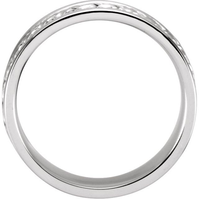 14K White 6.75 mm Woven Band