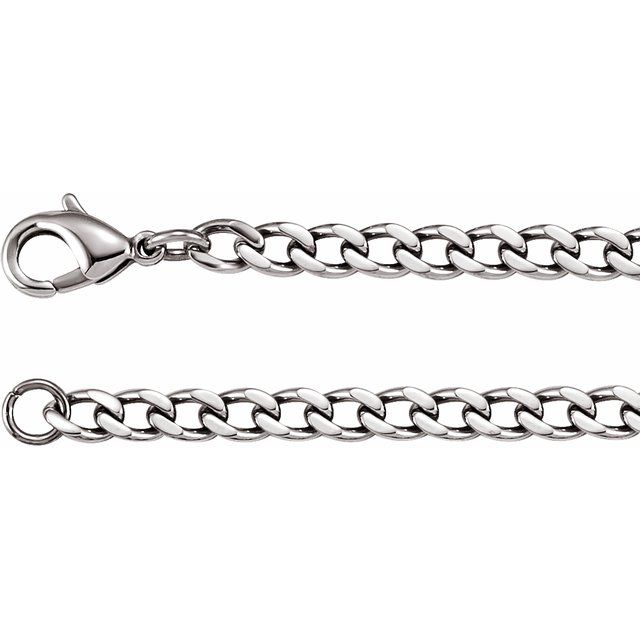 Stainless Steel 4.8 mm Curb 18" Chain