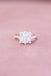 1.5 Carat Princess Cut Moissanite Engagement Ring 14k Rose Gold