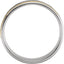 14K White/Yellow 8 mm Rope Design Band with Hammer Finish
