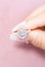 1.5 ctw Oval Cut Lab Diamond Engagement Ring 14k Rose Gold