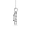 Sterling Silver Mom Moving Diamond accents Pendant