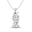 Diamond Shimmering Mom Pendant 1/50 CT TW in Sterling Silver