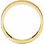 14K Yellow 6 mm Flat Band with Hammer Finish