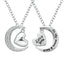 Sterling Silver 1/8 CTW Diamond Heart & Moon Pendant