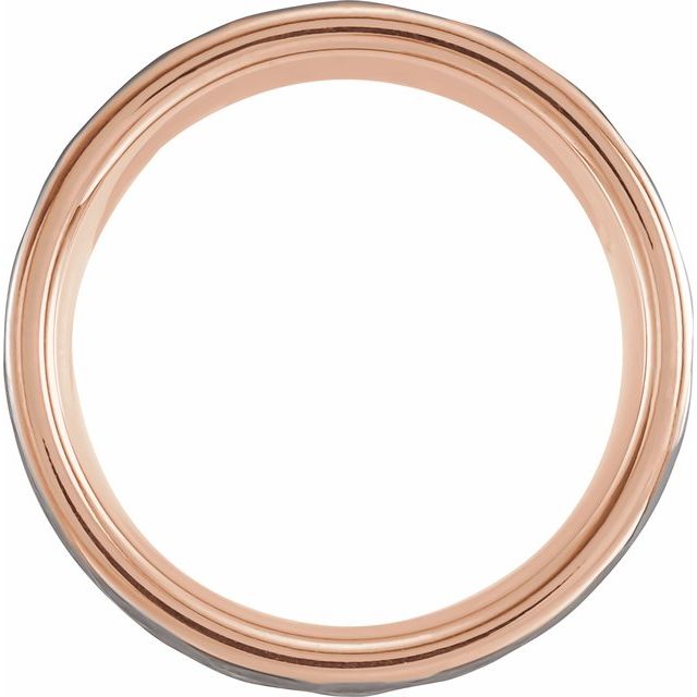 18K Rose Gold PVD Tungsten 8 mm Band