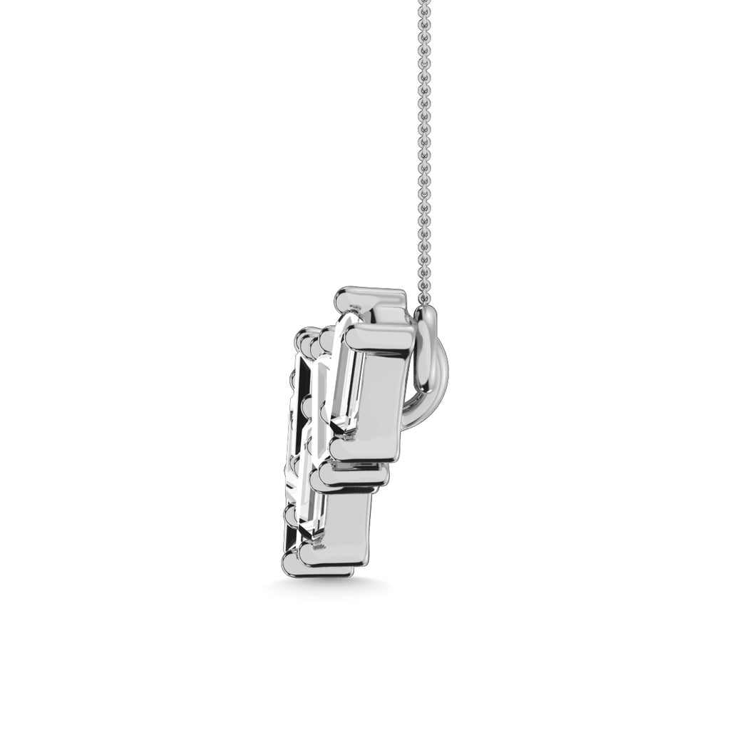 Diamond Fashion Necklace 1/10 CT TW In 10k White Gold
