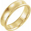 14K Yellow 6 mm Beveled-Edge Concave Band