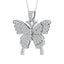 DIAMOND 3/8 CT.TW. BUTTERFLY PENDANT IN 10K WHITE GOLD