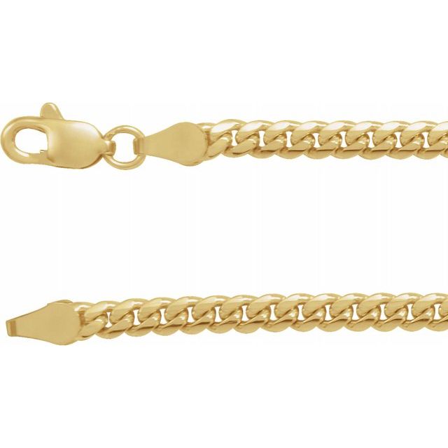 14K 3.3 mm Miami Cuban Link 18" Chain with Lobster Clasp