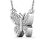 DIAMOND 1/10 CT.TW. BUTTERFLY PENDANT IN 10K WHITE GOLD