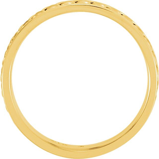 14K Yellow/White 6.75 mm Woven Band