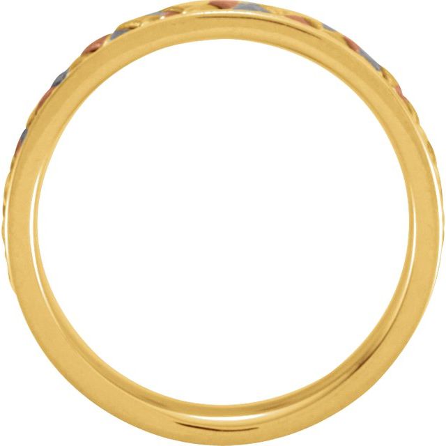 14K Tri-Color 5 mm Woven Band