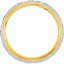 14K Yellow/White 7 mm Woven-Design Band
