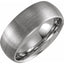 Tungsten 8 mm Domed Band Size 10 with Satin Finish