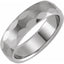 Tungsten 8 mm Faceted Band