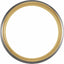 18K Yellow Gold PVD Tungsten 8 mm Half Round Band