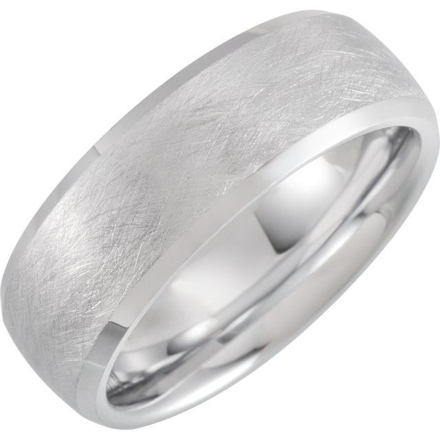 Tungsten 8 mm Beveled-Edge Band