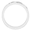 14K White 6 mm Infinity-Inspired Band