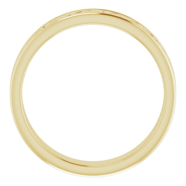 14K Yellow 5 mm Celtic-Inspired Band