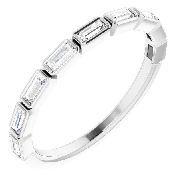 14K White 1/4 CTW Anniversary Band