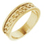 14K Yellow 6 mm Link Design Band