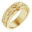 14K Yellow 7 mm Sculptural-Inspired Band
