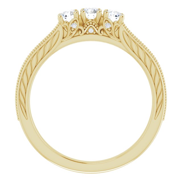 14K Yellow 3 mm Round .03 CTW Diamond Anniversary Band