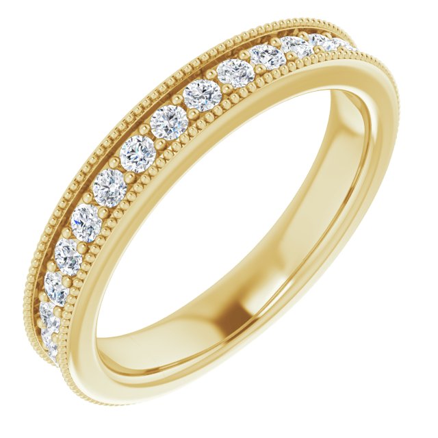 14K Yellow 1/2 CTW Diamond Anniversary Band