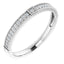 14K White .07 CTW Diamond Stackable Ring