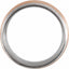 18K Rose Gold PVD Tungsten 8 mm Beveled Edge Band with Satin Finish