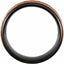 18k Rose Gold PVD & Black PVD Tungsten 8 mm Grooved