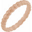 14K Rose 2.9 mm Textured Band
