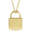 Lock Necklace Engravable Gift