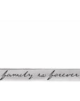 Sterling Silver Family is Forever Bar 18" Necklace