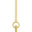 14K Yellow Gold Family is Forever Bar 18" Necklace