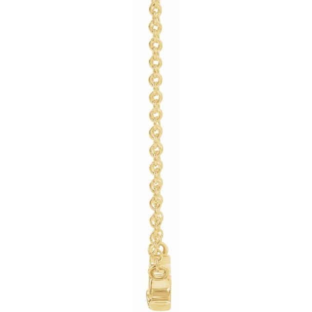 Mrs Bridal 14k Yellow Gold Necklace Gift