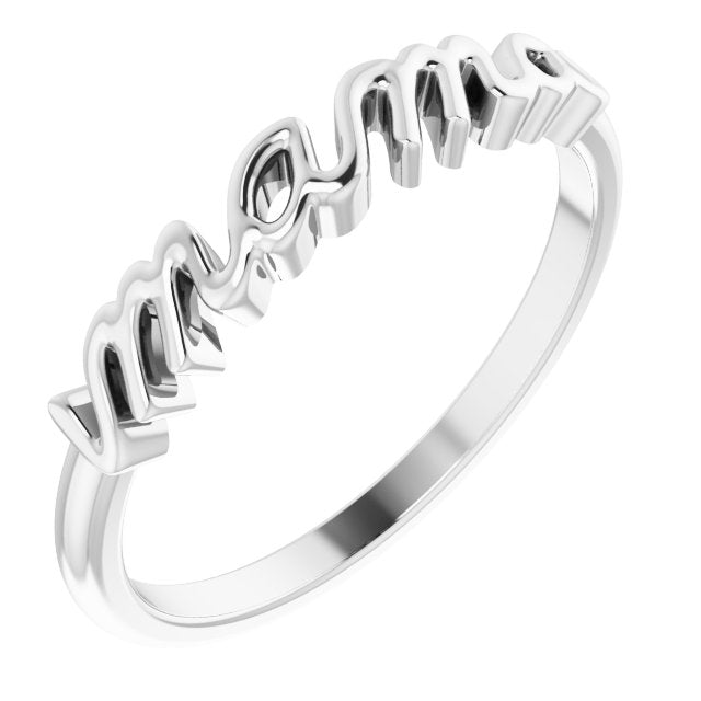 Mama Ring Sterling Silver
